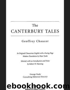 Canterbury Tales (Barnes & Noble Classics Series) by Geoffrey Chaucer