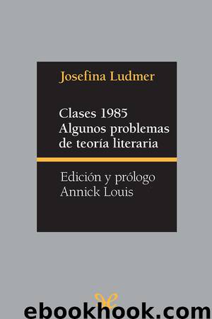 Clases 1985. Algunos problemas de teoría literaria by Josefina Ludmer