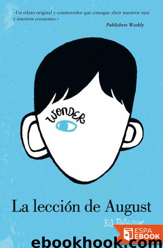 La lección de August by R.J. Palacio