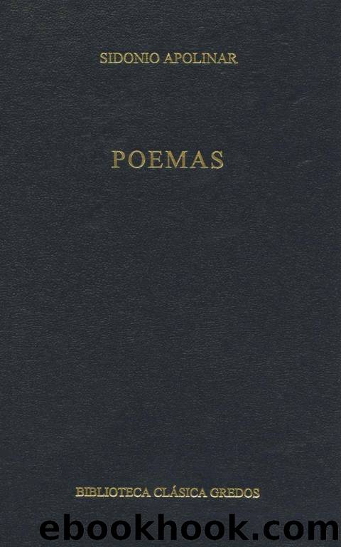 Poemas (Biblioteca ClÃ¡sica Gredos) by Sidonio Apolinar