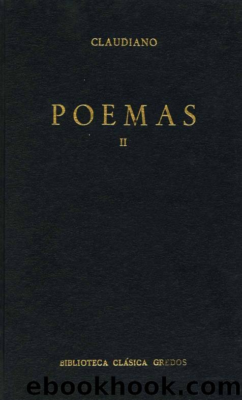 Poemas II: 2 (Biblioteca ClÃ¡sica Gredos) by Claudiano