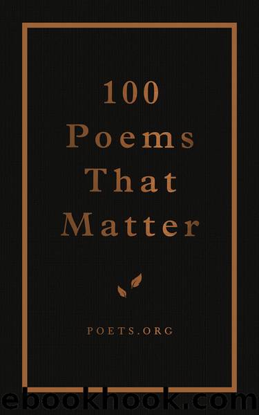 100 Poems That Matter by The Academy of American Poets