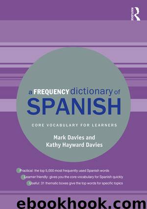 A Frequency Dictionary of Spanish by Mark Davies & Kathy Hayward Davies