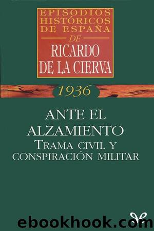 Ante el Alzamiento. Trama civil y conspiraciÃ³n militar by Ricardo de la Cierva