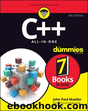 C++ All-in-One For Dummies by John Paul Mueller