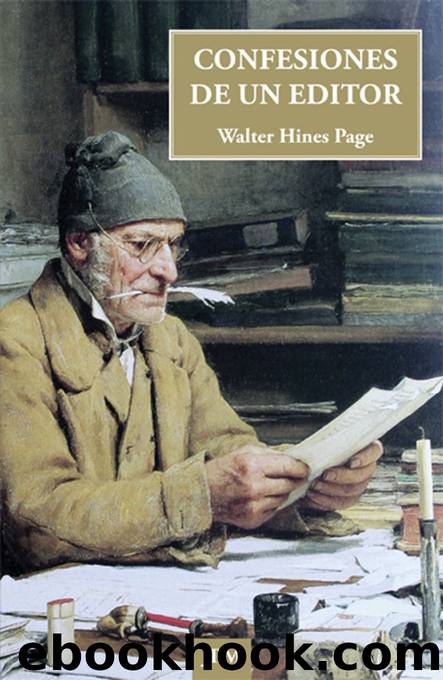 Confesiones de un editor by Walter Hines Page