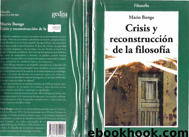 Crisis y reconstruccion de la filosofia by Mario Bunge