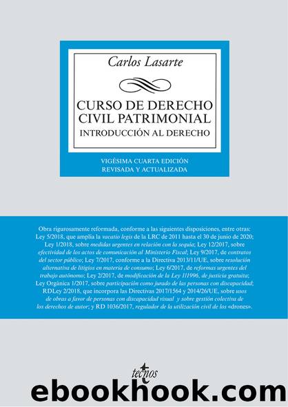 Curso de Derecho Civil patrimonial by Carlos Lasarte