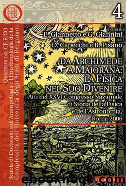 Da Archimede a Majorana by Enrico Giannetto & Giulia Giannini