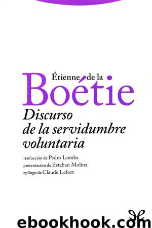 Discurso de la servidumbre voluntaria by Étienne de La Boétie