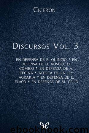 Discursos Vol. 3 by Marco Tulio Cicerón