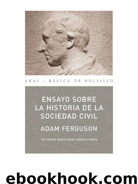 ENSAYO SOBRE LA HISTORIA DE LA SOCIEDAD CIVIL by Adam Ferguson