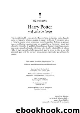 Harry Potter 4 by J.K.Rowling