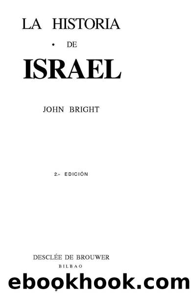 Historia de Israel by Bright