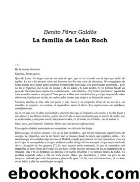 La familia de Leon Roch by Benito Pérez Galdós