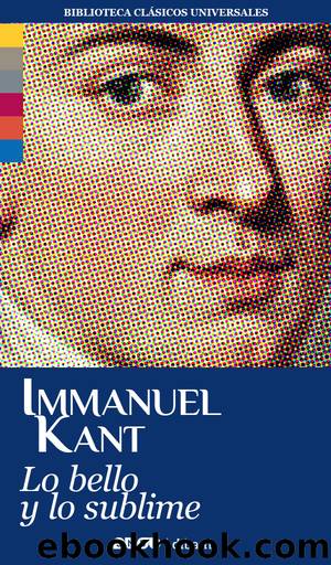 Lo bello y lo sublime by Kant Immanuel