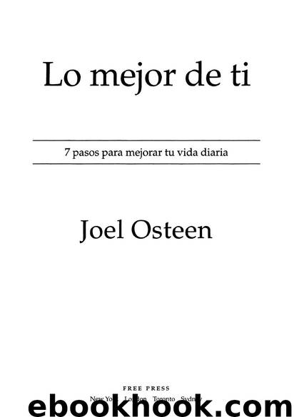 Lo mejor de ti by Joel Osteen