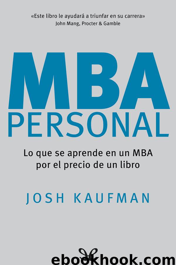 MBA personal by Josh Kaufman