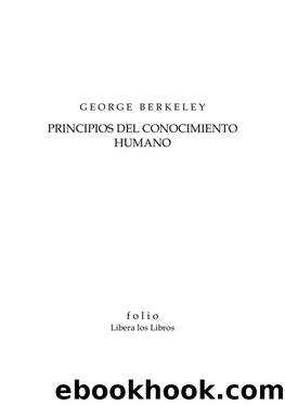 Principios del conocimiento humano by Gorge Berkeley